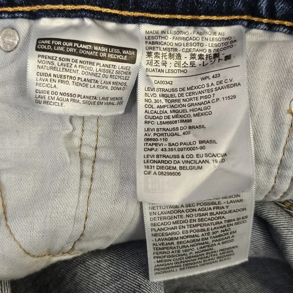 Levi Strauss Levi's 559 Denim Blue Jeans Men's 42 x‎ 29 Cotton Blend
